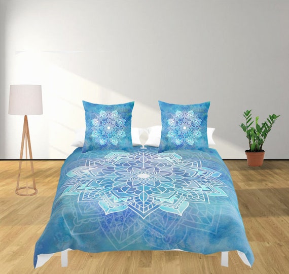 Cool Mandala Duvet Cover Or Comforter Set Custom Twin Full Etsy