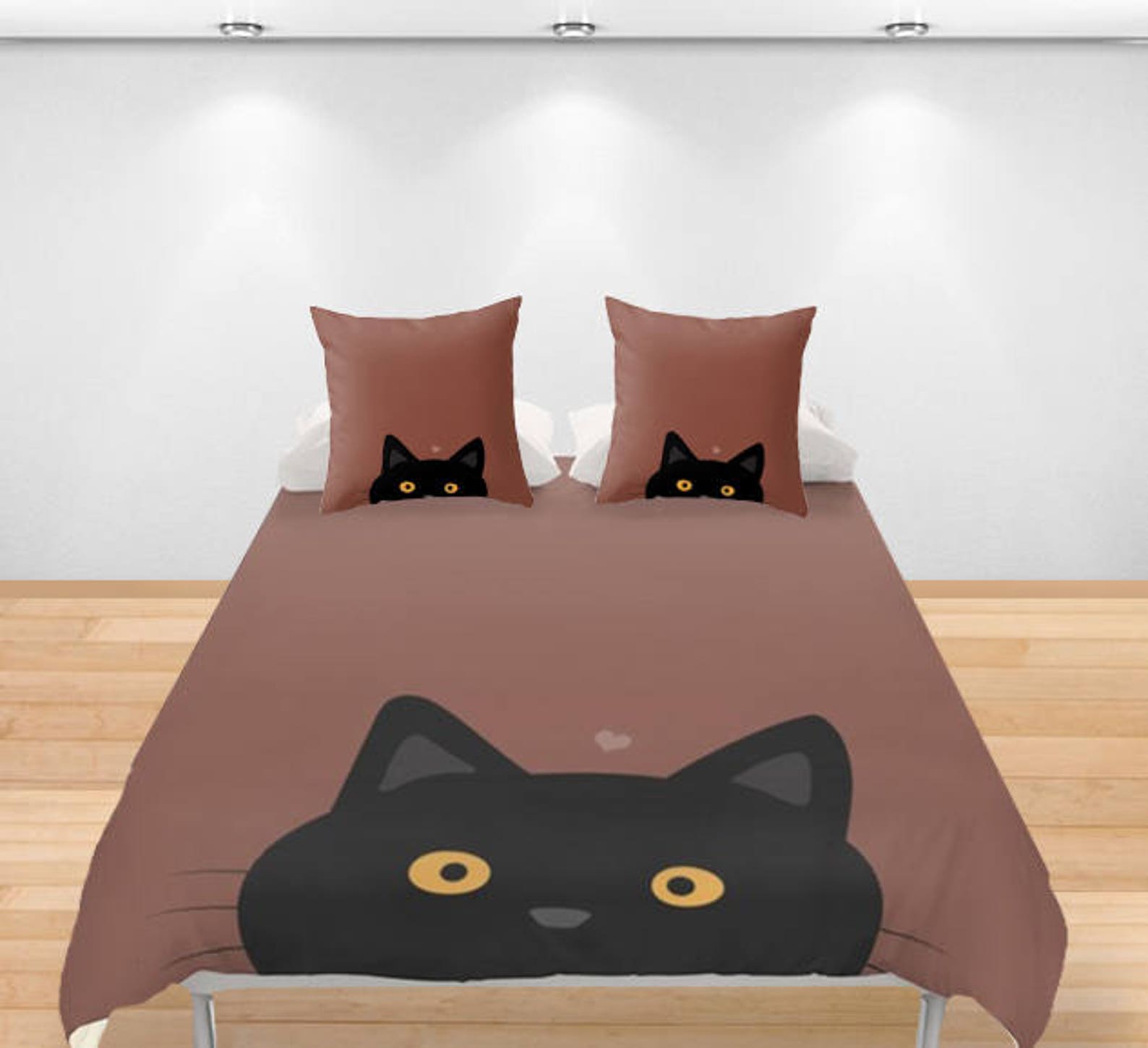 Cat Duvet Cover Bedding Decor Twin Full Queen King Etsy