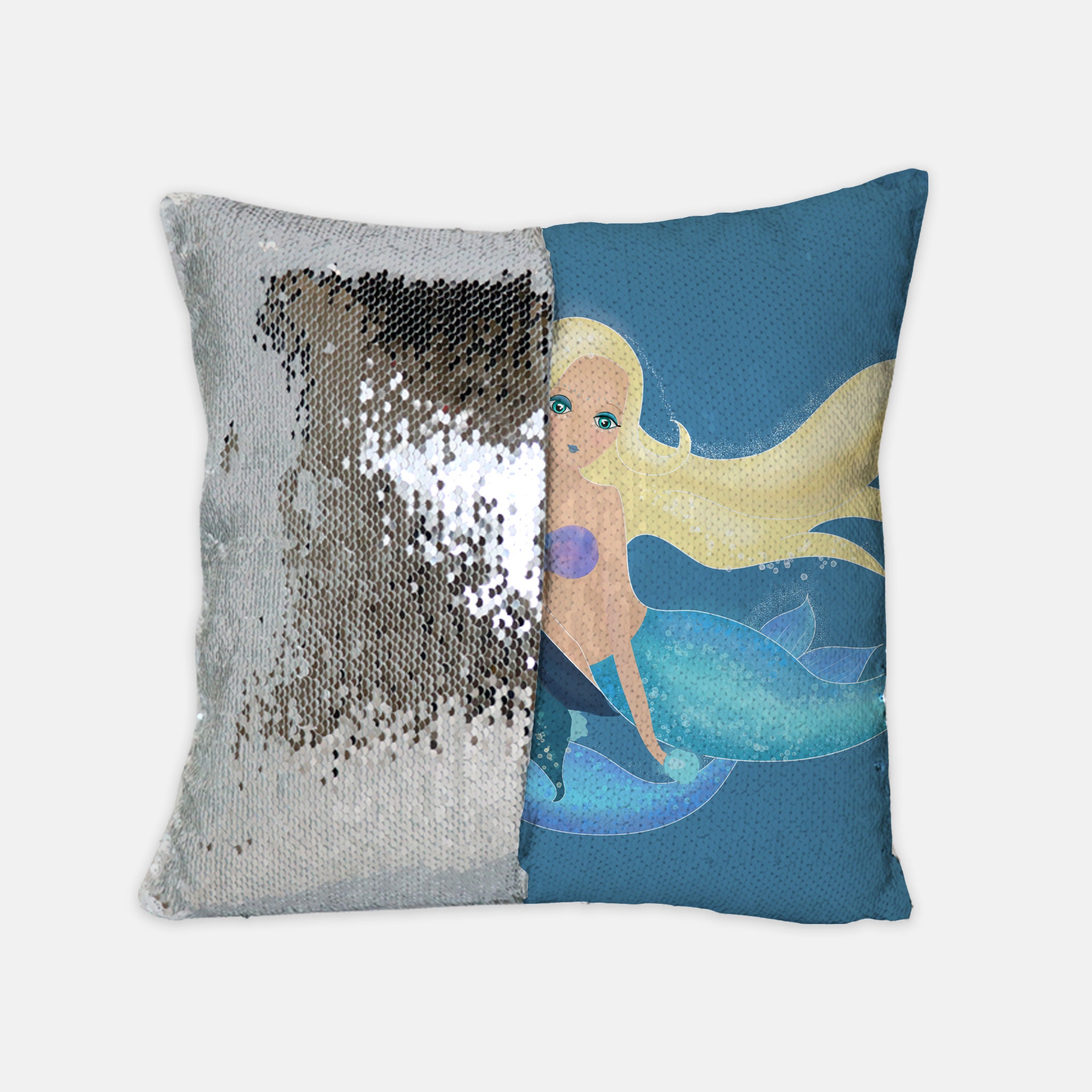 Mermaid sequin body outlet pillow