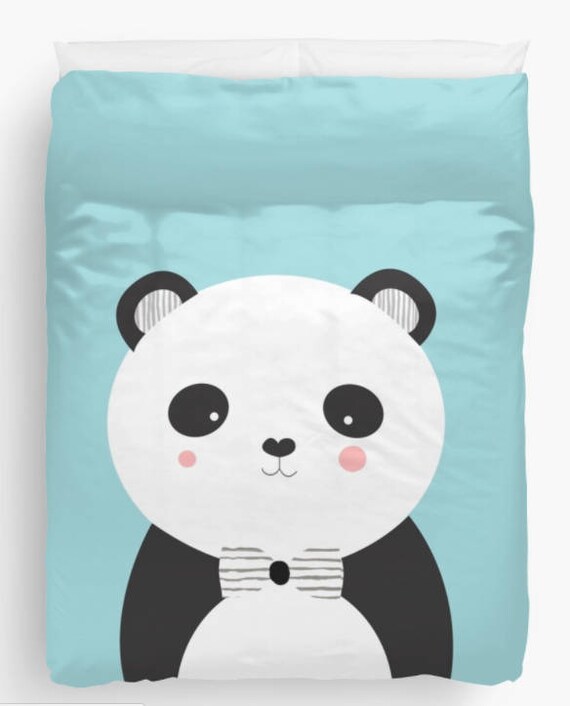 Panda Bear Duvet Cover Or Comforter Personalized Twin Full Etsy