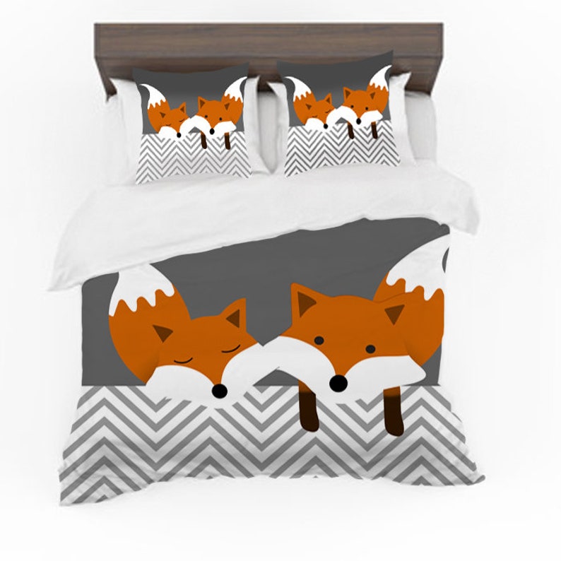 Bedding Fox Duvet Cover Comforter Set Twin Full Queen King Etsy