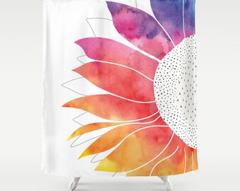 Shower curtains flower Sunflower Personalized Modern Bathroom