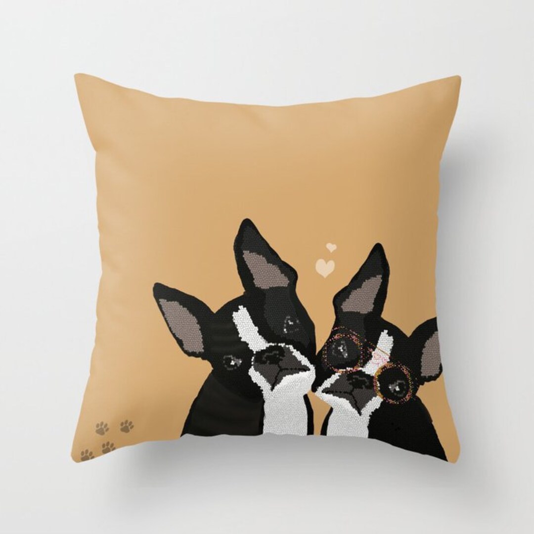 Dog Pillows Terrier Pillowcase Personalized Etsy