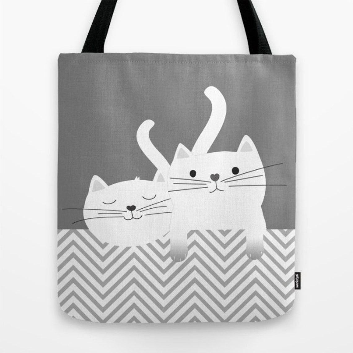 Cats Tote Bag Personalized Small Medium Large Cute Gift for Etsy