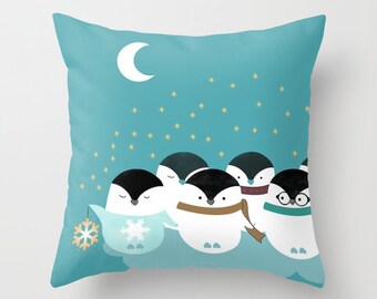 Bird Pillow Penguin Personalized