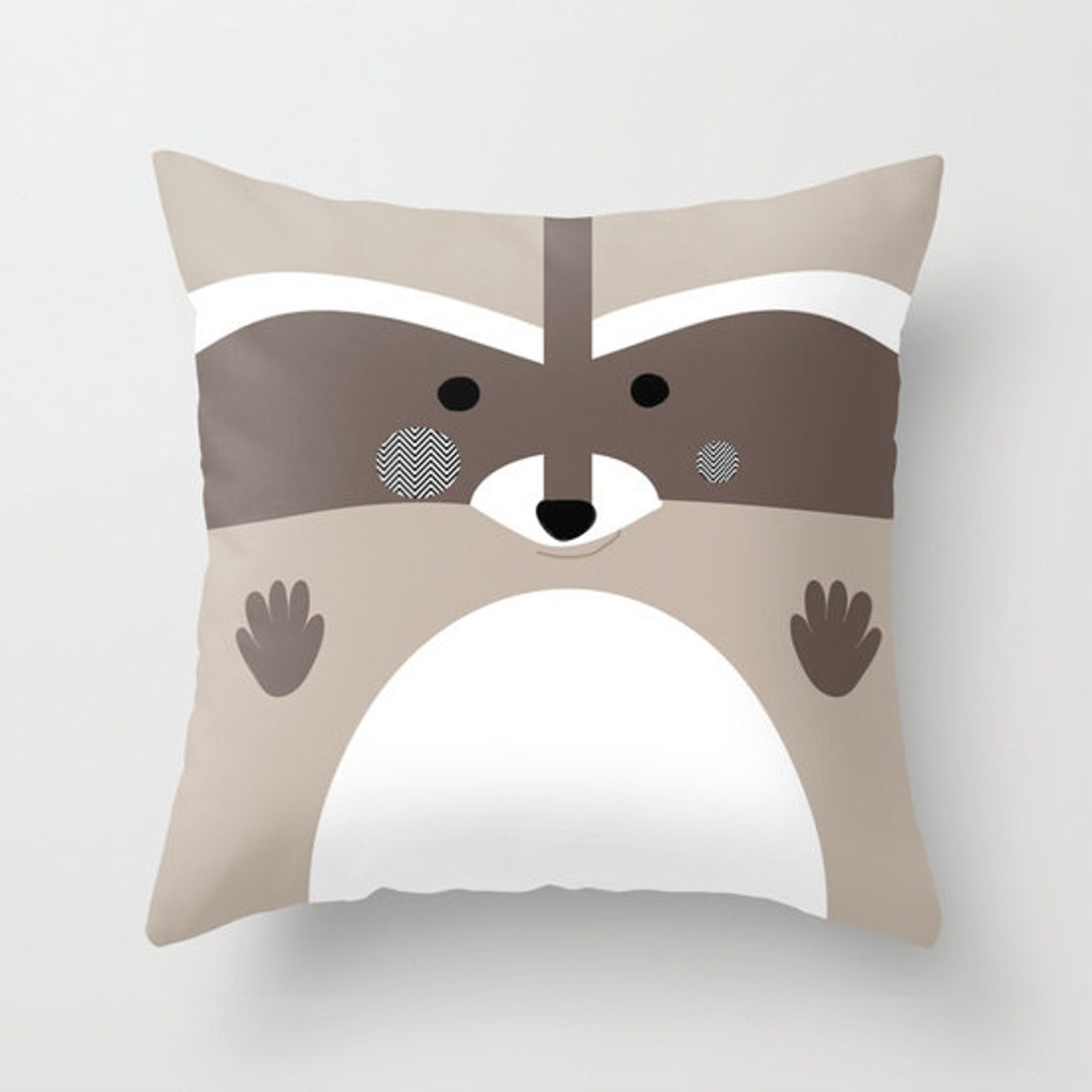 Raccoon Pillow Etsy