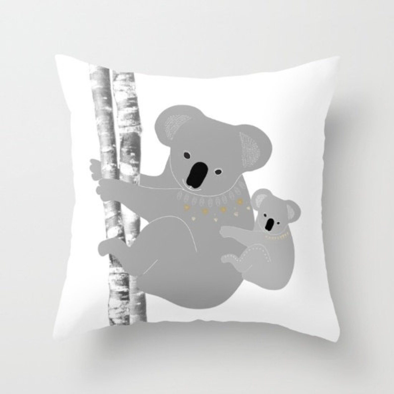 Koala Bears Pillow Personalized Color Cover or and Insert Etsy