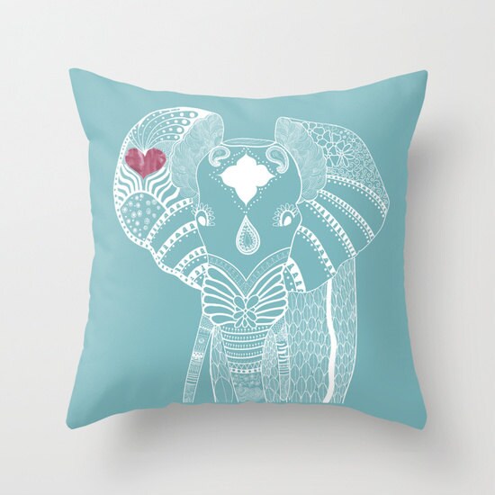 Elephant Pillow Case Animals 16x16 18x18 20x20 22x22 Nature Etsy