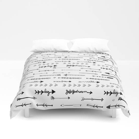 Feathered Arrows Tribal Duvet Cover Twin Full Queen King Etsy