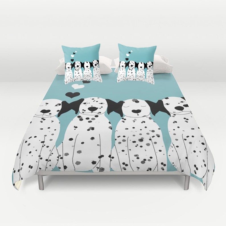 Dalmatian Dogs Duvet Cover Personalized Twin Full Queen King Etsy