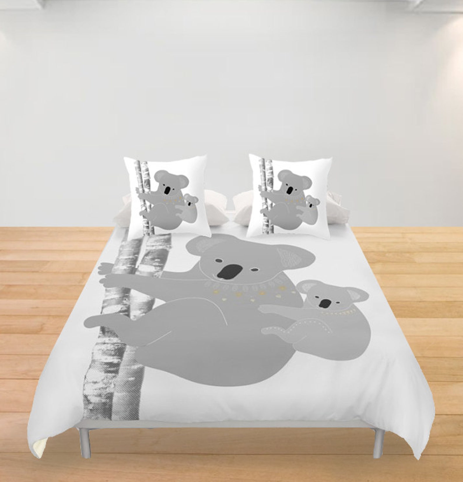 Koala Bears Duvet Cover Personalized Color Twin Full King Etsy