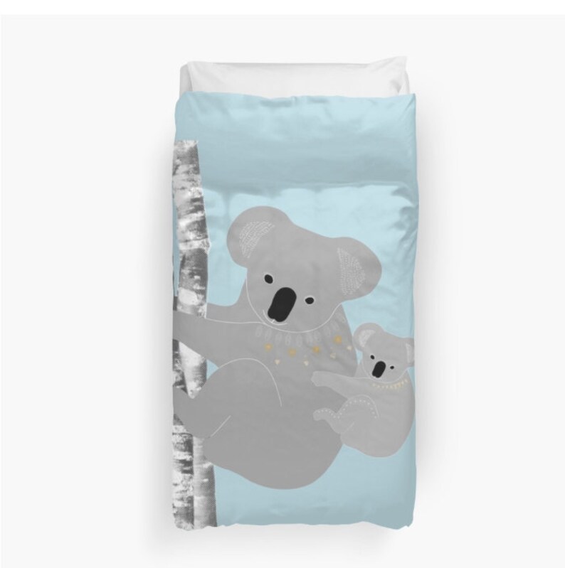 Koala Bears Duvet Cover Personalized Color Twin Full King Etsy