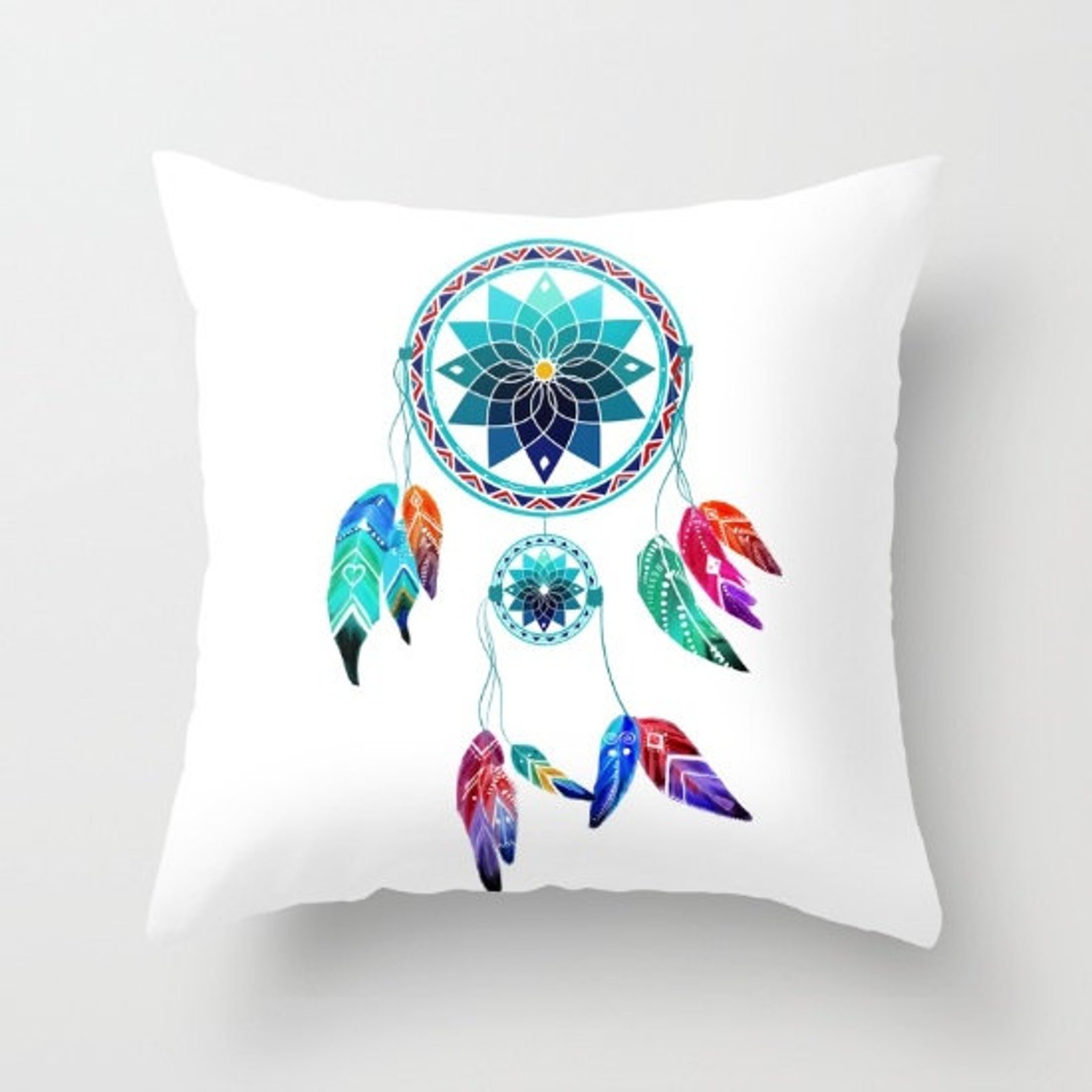 Dream Catcher Pillow Personalized 16x16 18x18 20x20 Etsy