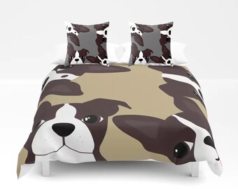 boston terrier bedding set