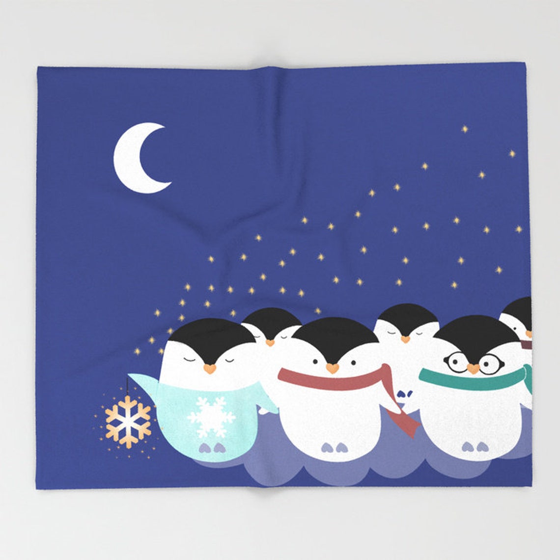 Penguin Blanket Soft Personalized Color Small Médium Large | Etsy