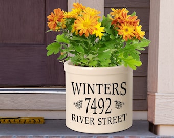 Personalized 2 Gallon Crock Pot 4 Colors Available