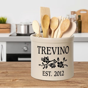 Personalized 2 Gallon Crock Pot 4 Colors Available