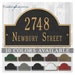 Metal Address Plaque Personalized Cast with Arch top (Large Option). Display Your Address and Street Name. Custom House Number Sign. 