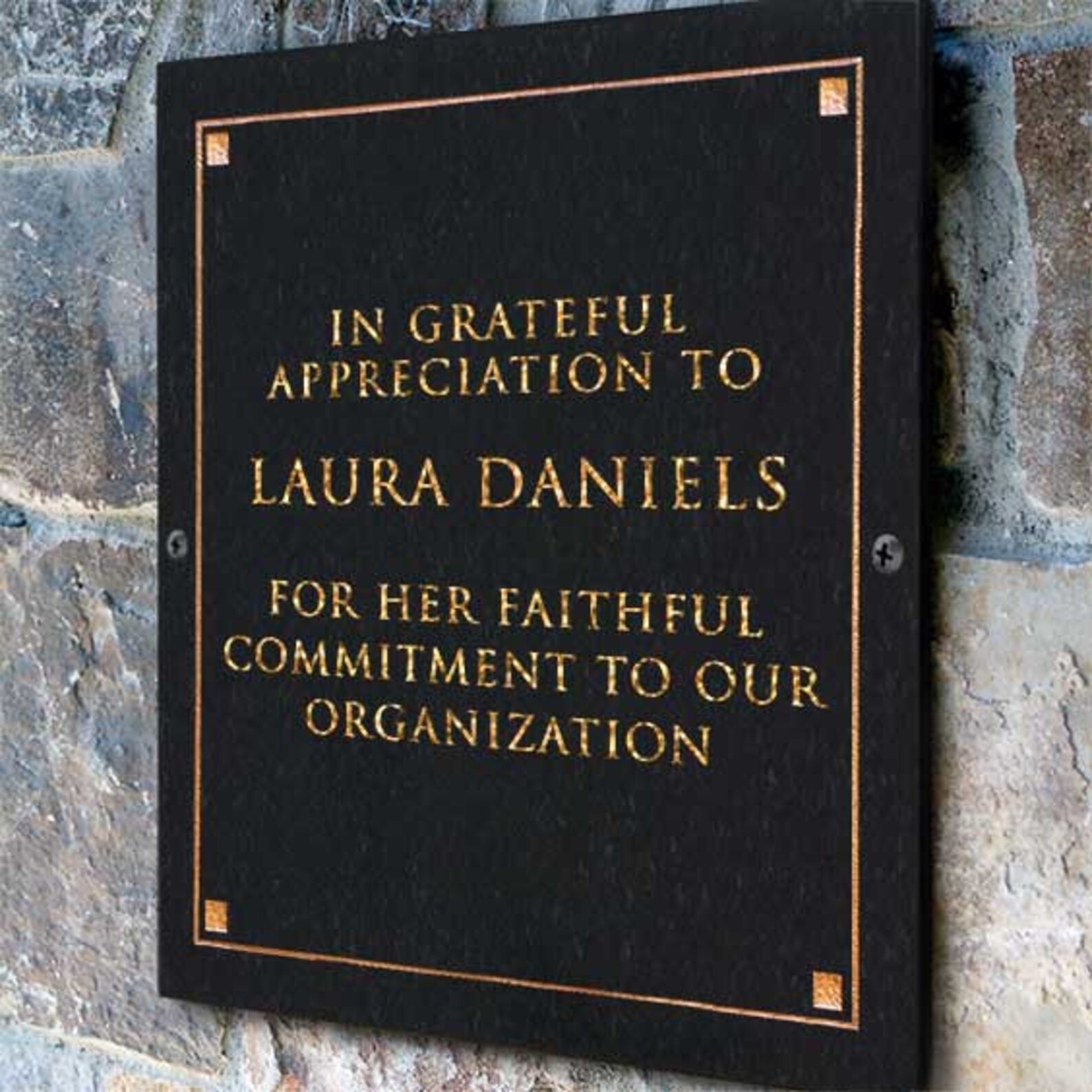 Building Dedication Text Stone Dedication Plaque With Engraved Text. Commemoration Sign Made ...