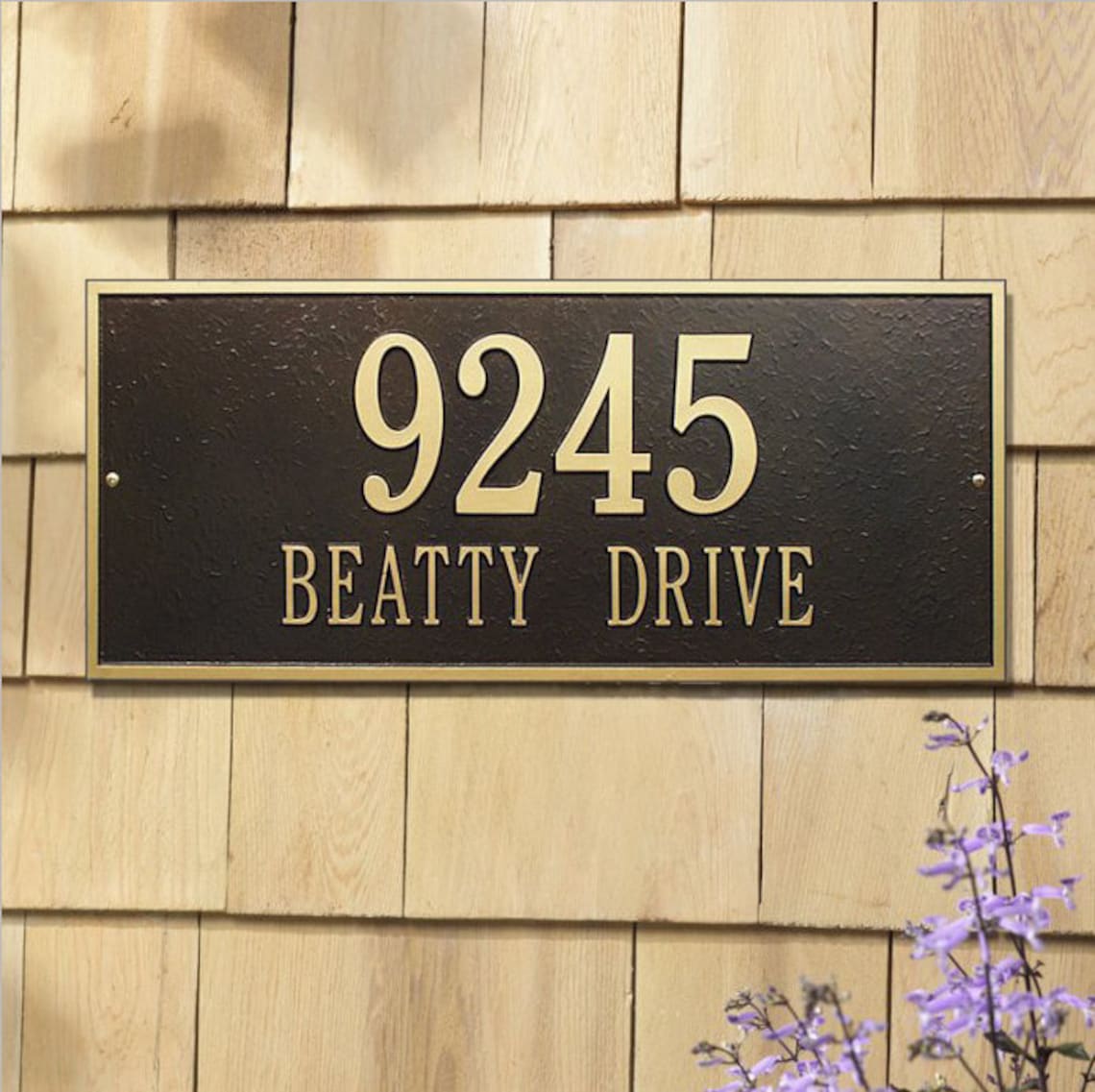 Metal Address Plaque. Personalized Large Rectangle Plaque. Etsy