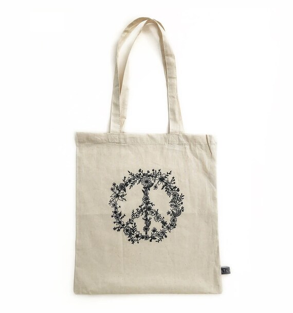 hippie tote bag