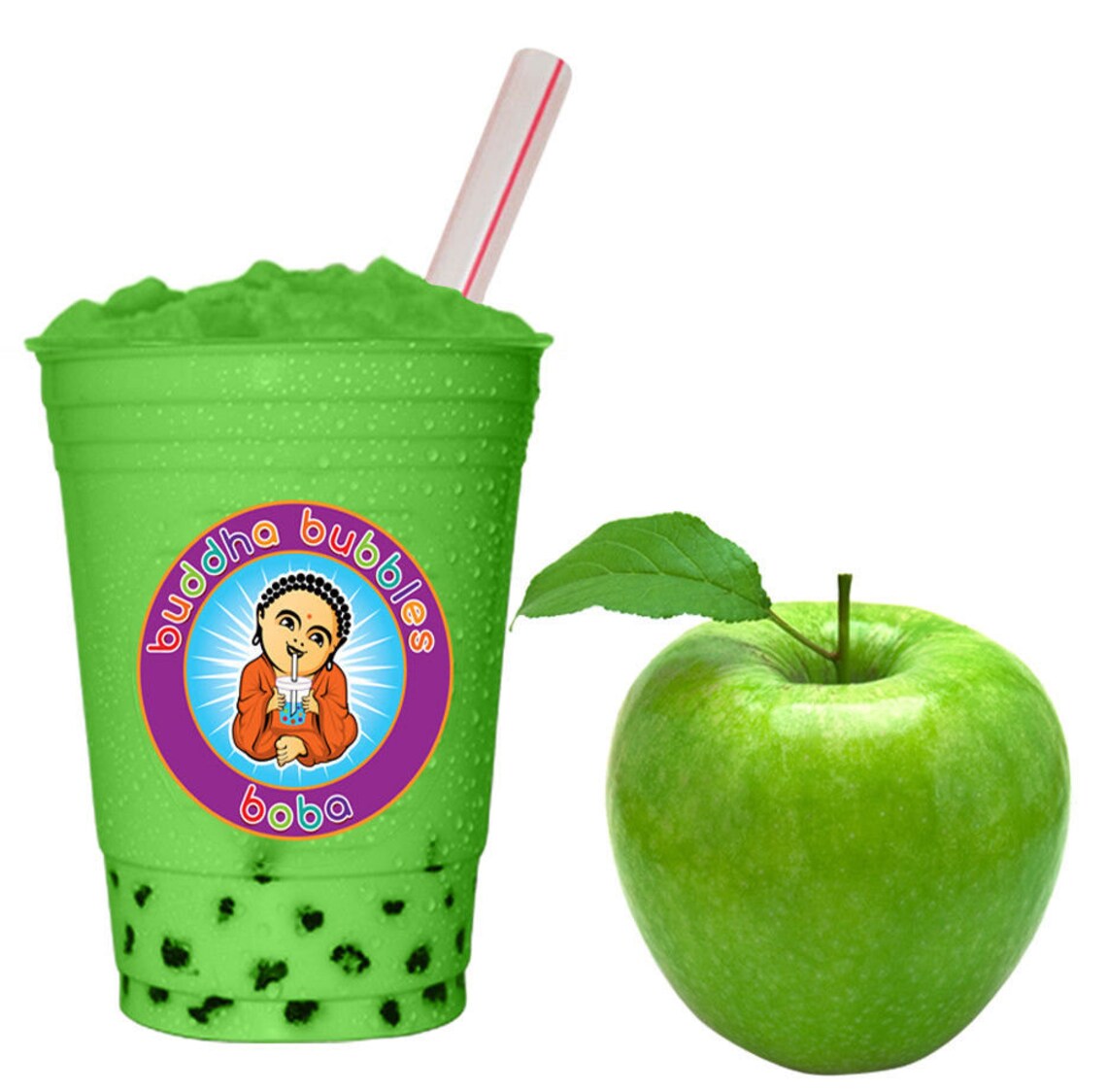 1 Kilo / 2.2 Pounds Green Apple Boba / Bubble Tea Powder