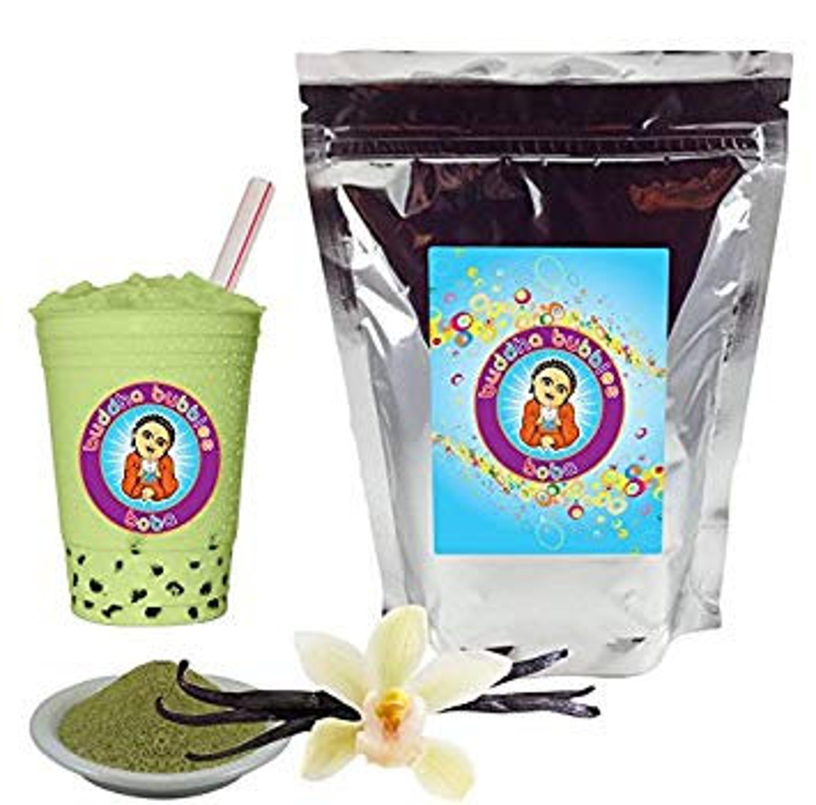 Vanilla Green Tea Latte Boba / Bubble Tea Drink Mix Powder By Etsy