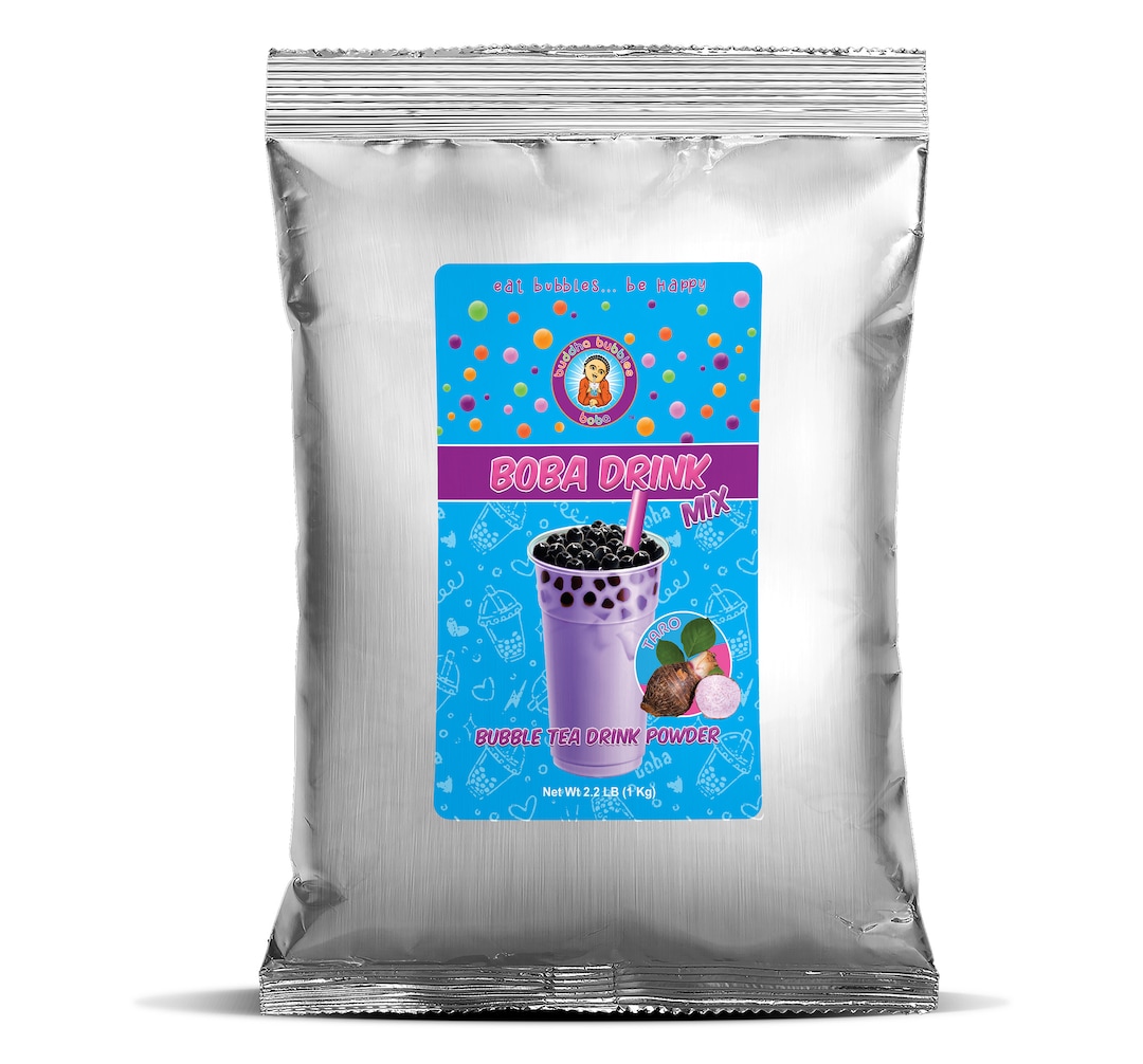 Premium TARO Boba / Bubble Drink Mix Powder by Buddha Bubbles Boba (2.2 ...