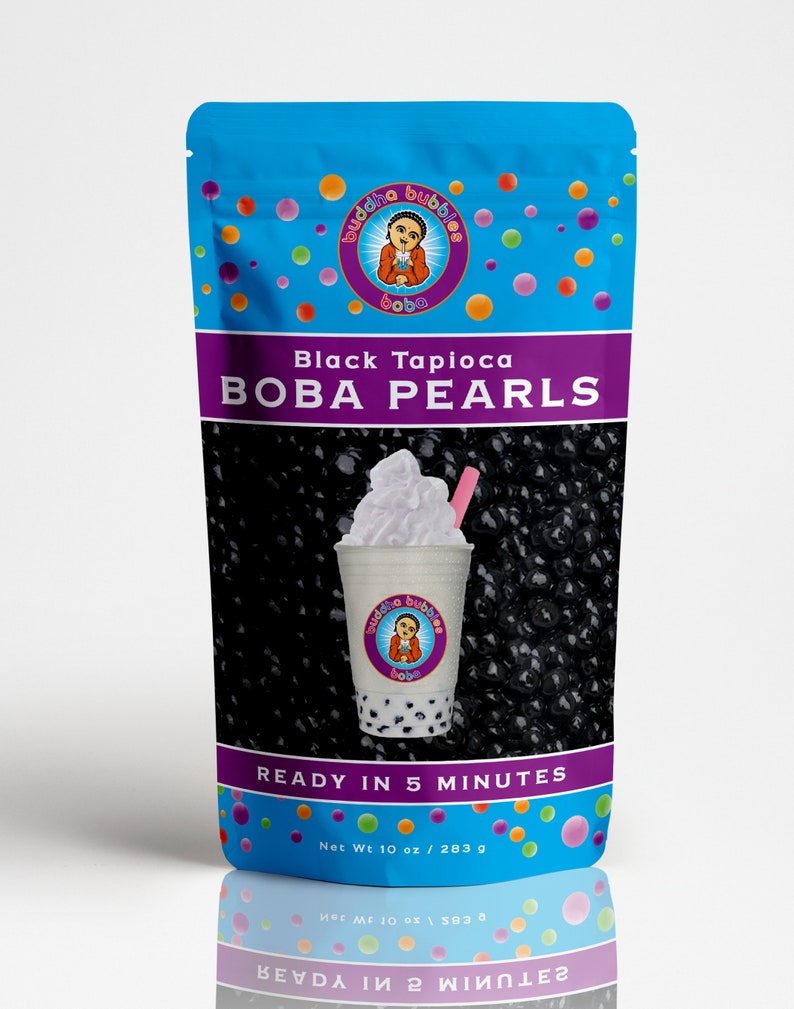 5 Minute Boba Bubble Black Tapioca Pearls by Buddha Bubbles Etsy
