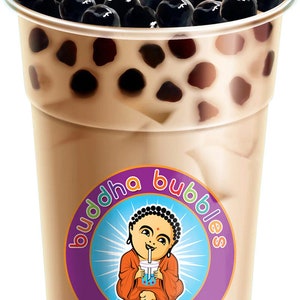 CAFE LATTE COFFEE Boba / Bubble Tea Drink Mix Powder By Buddha Bubbles Boba image 3