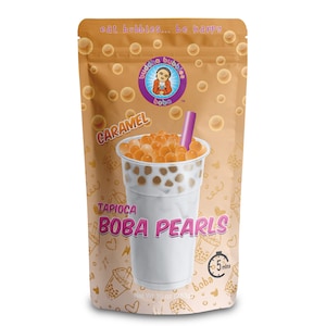 5 Minute CARAMEL BOBA Quick Cook Real Tapioca Boba Pearls by Buddha Bubbles Boba Ready in 5 Minutes