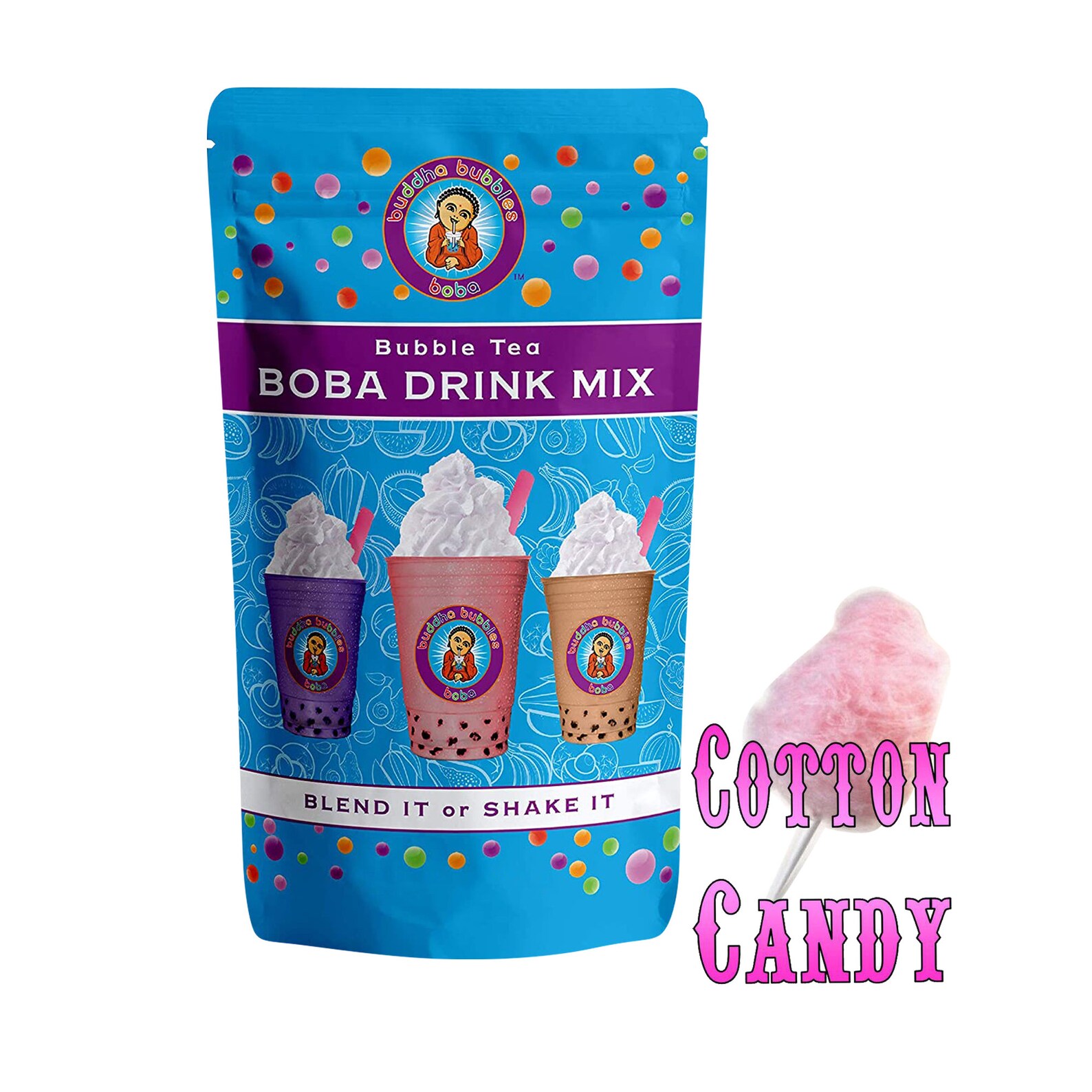 Cotton Candy Boba / Bubble Tea Drink Mix Powder by Buddha Etsy
