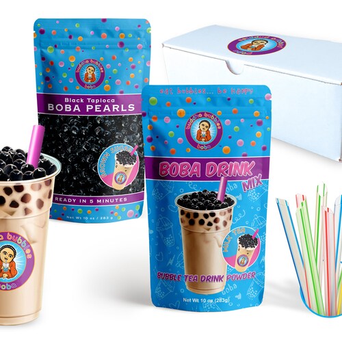 COTTON CANDY Boba / Bubble Tea Drink Mix Powder by Buddha Etsy