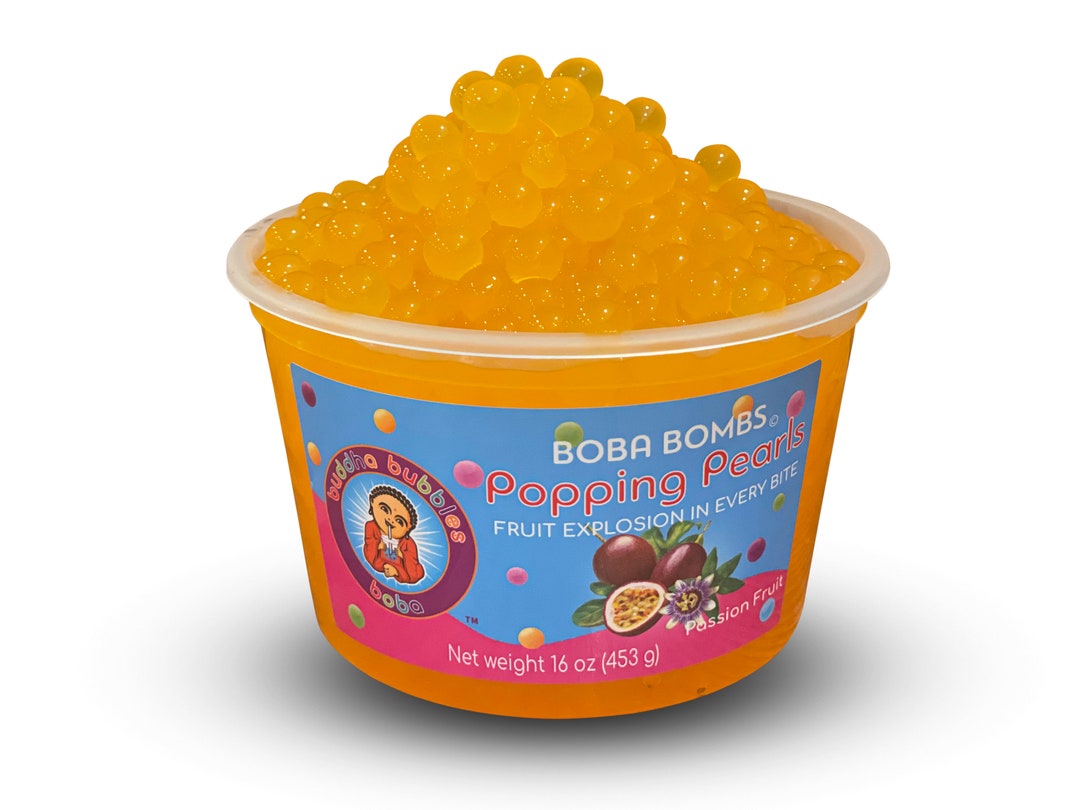 PASSION FRUIT Boba Bombs Popping / Bursting Boba Pearls / Etsy