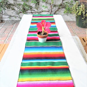 Runner da tavolo, serape messicano, runner da tavolo serape, Cinco de Mayo, runner da tavolo multicolore, serape messicano, festa messicana
