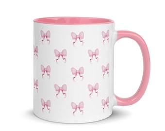 Coquette Mug Cute Mug Pink Mug Pink Bow Mug Gift For Coffee Lover Gift for Tea Lover Gift for Her