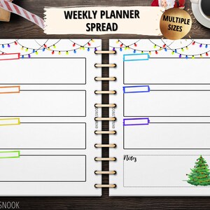 PRINTABLE Happy Planner Winter Christmas Tree Watercolor Art DIY Bullet ...