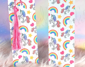 Cute Kawaii Unicorn Bookmark Unicorn Pattern Unicorn Birthday Gift for Friend Gift for Her