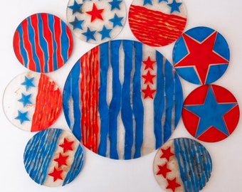 Dick Seeger Plastic Roundel Sculptures