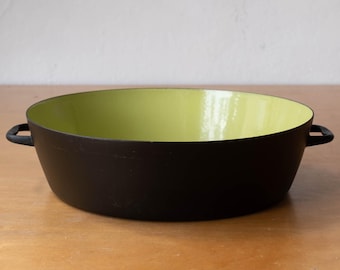 Lime Green Herbert Krenchel Krenit Enamel Pan