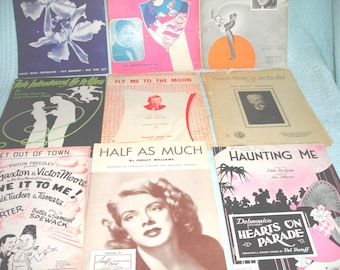 YOUR CHOICE  Antique Sheet Music Original and Complete  set 2