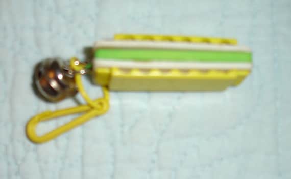 Vintage 1980’s Bell Clip Plastic Charm Bell Clip … - image 1