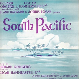 Vintage Sheet Music 1949 Rodgers & Hammerstein &quot;This Nearly Was Mine&quot; Sheet Music from SOUTH PACIFIC