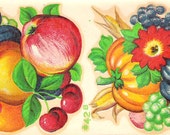Vintage Duro Decal Retro Fruit Kitchen Water Slide Transfer 42B