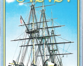 Vintage Postcard, Sailing Ship,U.S.S. Constitution “Old Ironsides”, Navy Yard, Boston, MA   S25