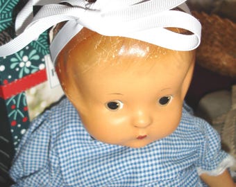 Antique EFFANBEE 13” composition PATSY DOLL Patent Pending Doll, Painted Eyes