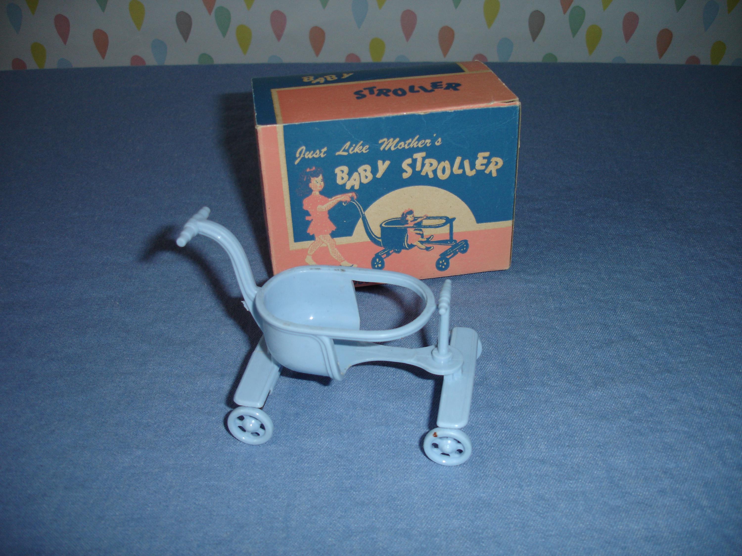 Doll Baby Stroller in Original Box 1950 Vintage Blue Jeryco just Like Mothers Etsy