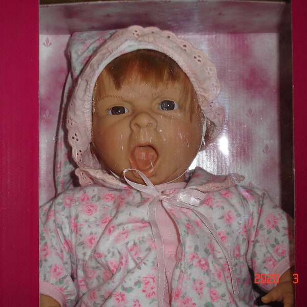 HTF Berenguer Expressions 16" Yawning Sleepy Girl Doll  - NIB  Vintage 1990's