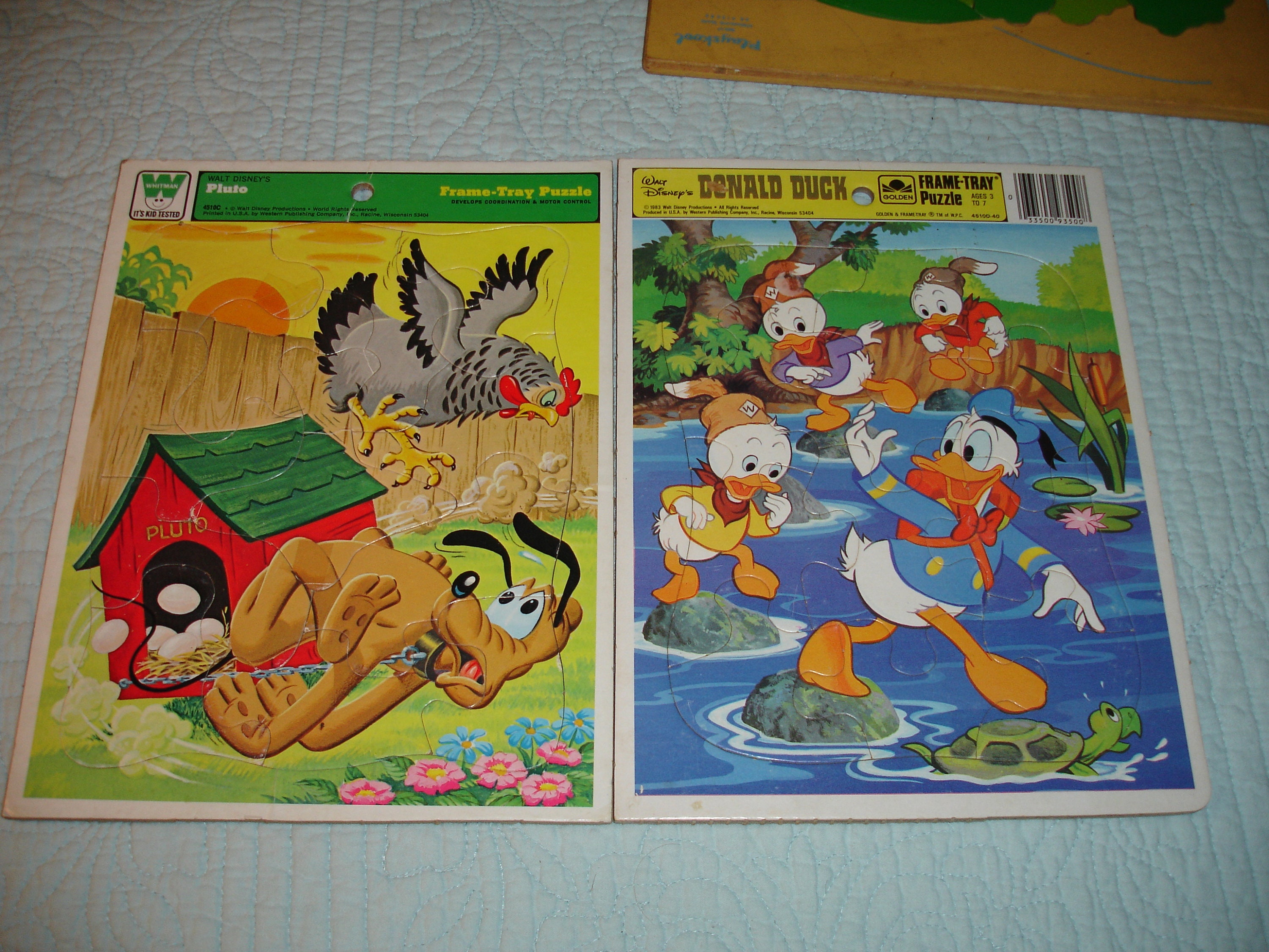 DONALD DUCK ★ ヴィンテージ　パズル　ウォルトディズニー Vintage Walt Disney Donald Duck 100 piece Puzzle by Whitman