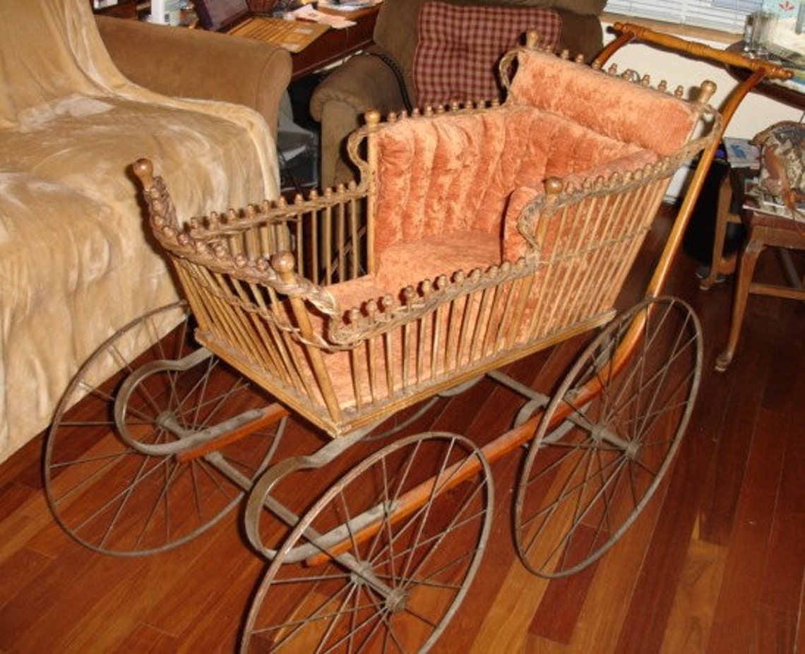 1800's Victorian Baby Carriage Buggy Pram Stroller for Etsy